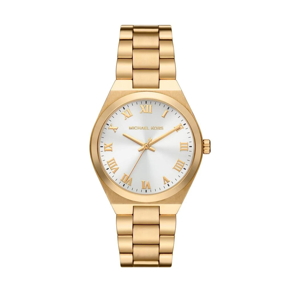 商品Michael Kors|MK7391 - Lennox Three-Hand Gold-Tone Stainless Steel Watch,价格¥1027,第1张图片