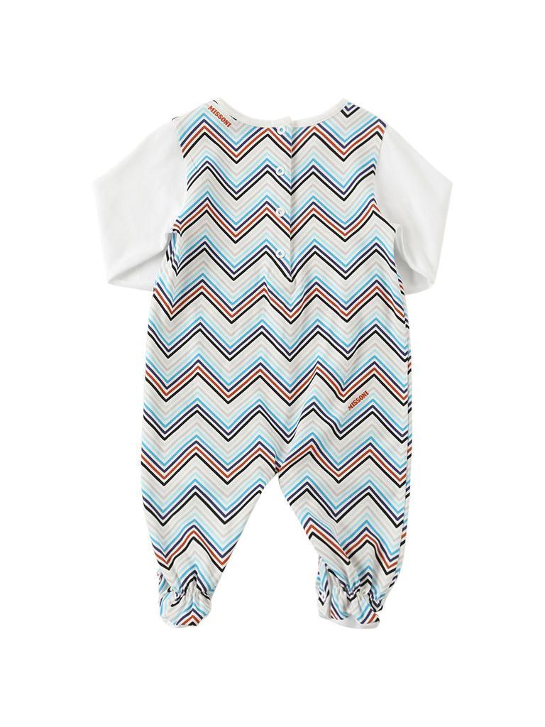商品Missoni|Printed Organic Cotton Romper, Hat & Bib,价格¥2229,第5张图片详细描述