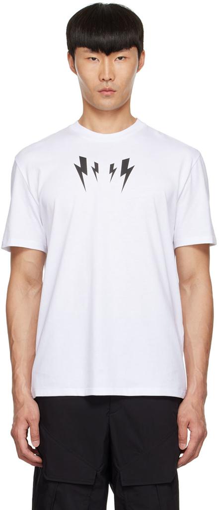 White Mirrored Bolt T-Shirt商品第1张图片规格展示