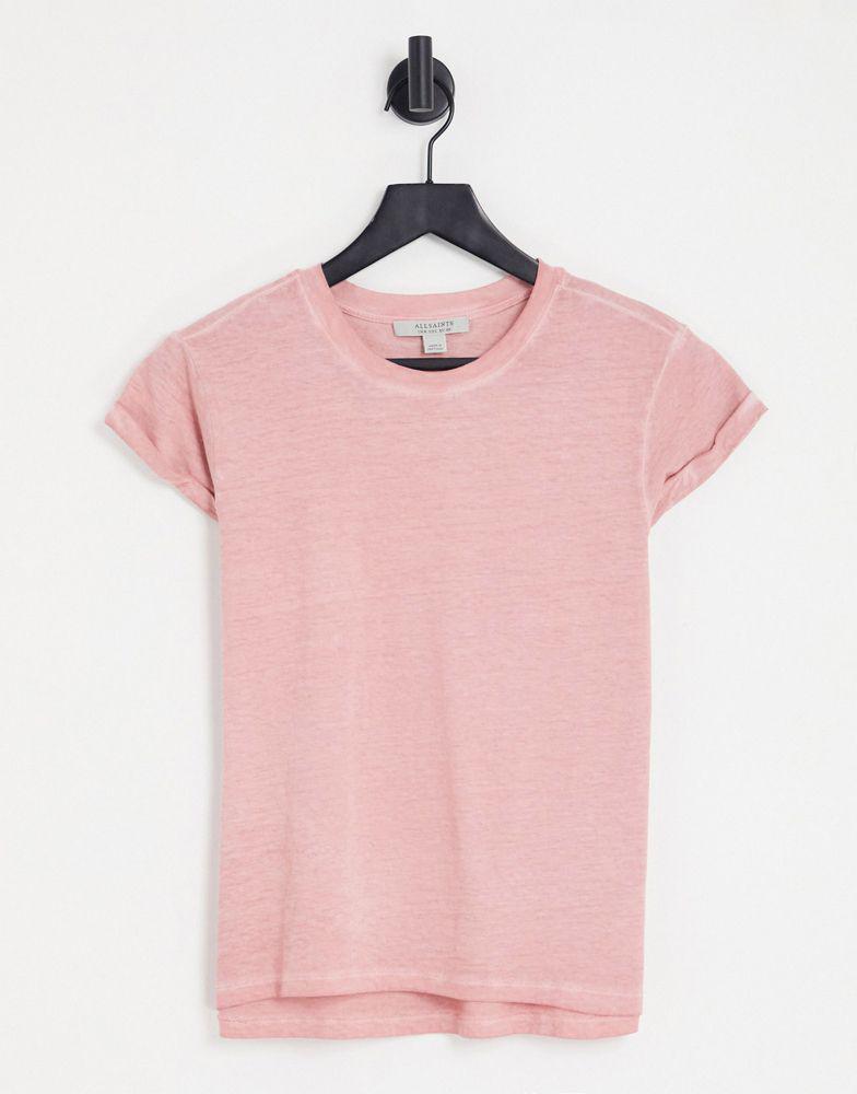 AllSaints Anna t-shirt in pastel pink商品第1张图片规格展示