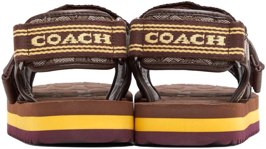 商品Coach|Brown Sport Sandals,价格¥557,第2张图片详细描述