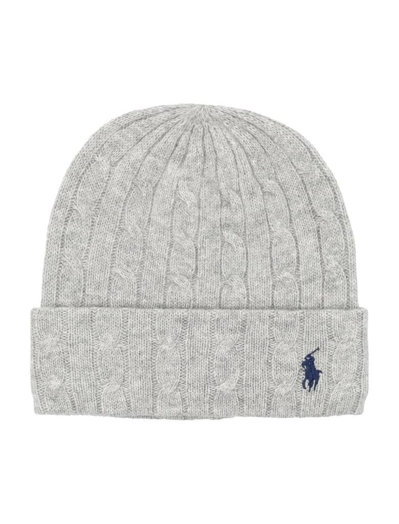 商品Ralph Lauren|Polo Ralph Lauren Logo Motif Cable Beanie,价格¥573,第1张图片