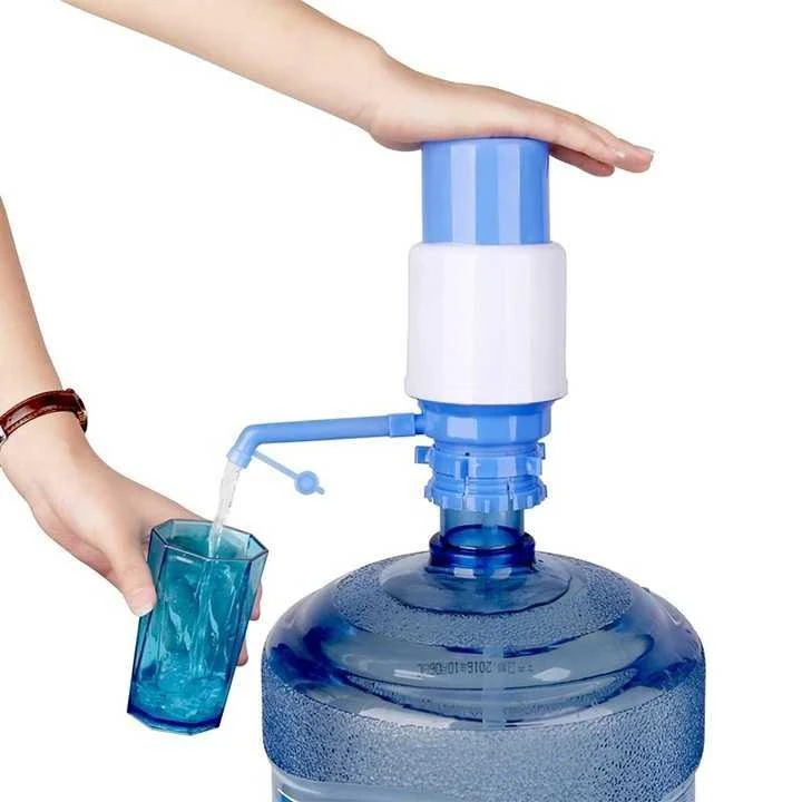 商品Vigor|Hand Press Large Bottle Dispenser Mini Portable Plastic 19, 20L 5 Gallon Desktop Blue,价格¥120,第1张图片