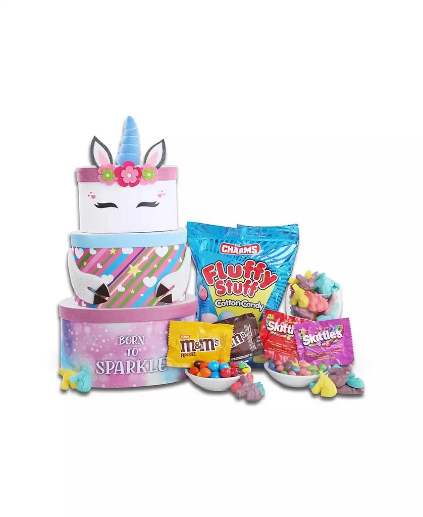 商品Alder Creek Gift Baskets|Born to Sparkle Unicorn Tower,价格¥299,第1张图片