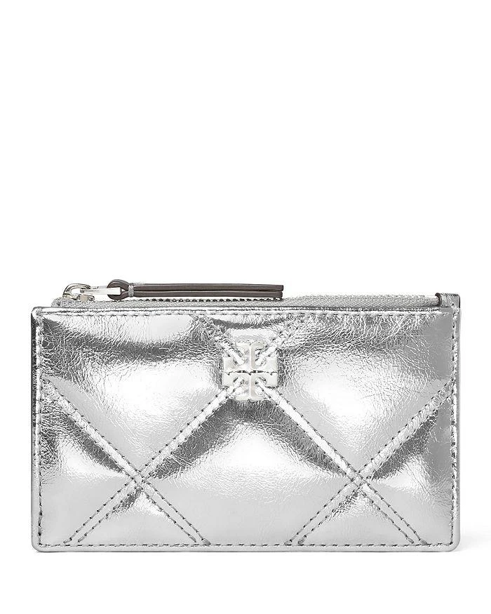 商品Tory Burch|Kira Metallic Diamond Quilt Zip Card Case,价格¥659,第1张图片
