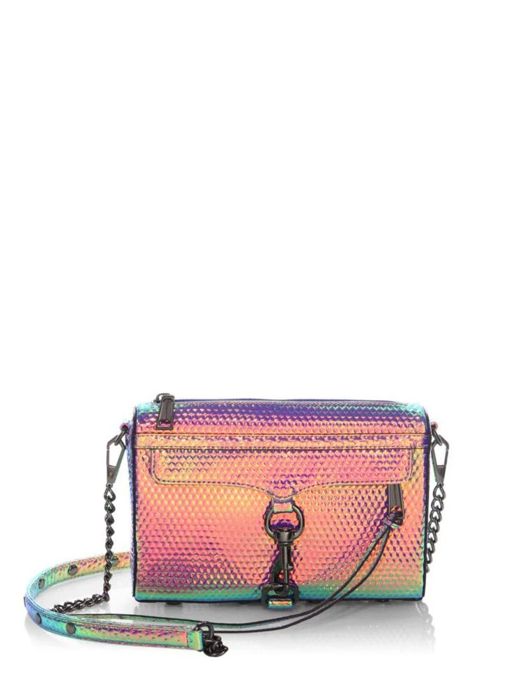 商品Rebecca Minkoff|Mac 金属感真皮斜跨包,价格¥1023,第1张图片