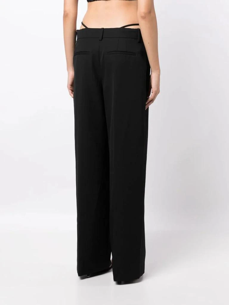 商品Alexander Wang|ALEXANDER WANG WOMEN LOW WAISTED G-STRING CRYSTAL TRIM TROUSER,价格¥2561,第2张图片详细描述