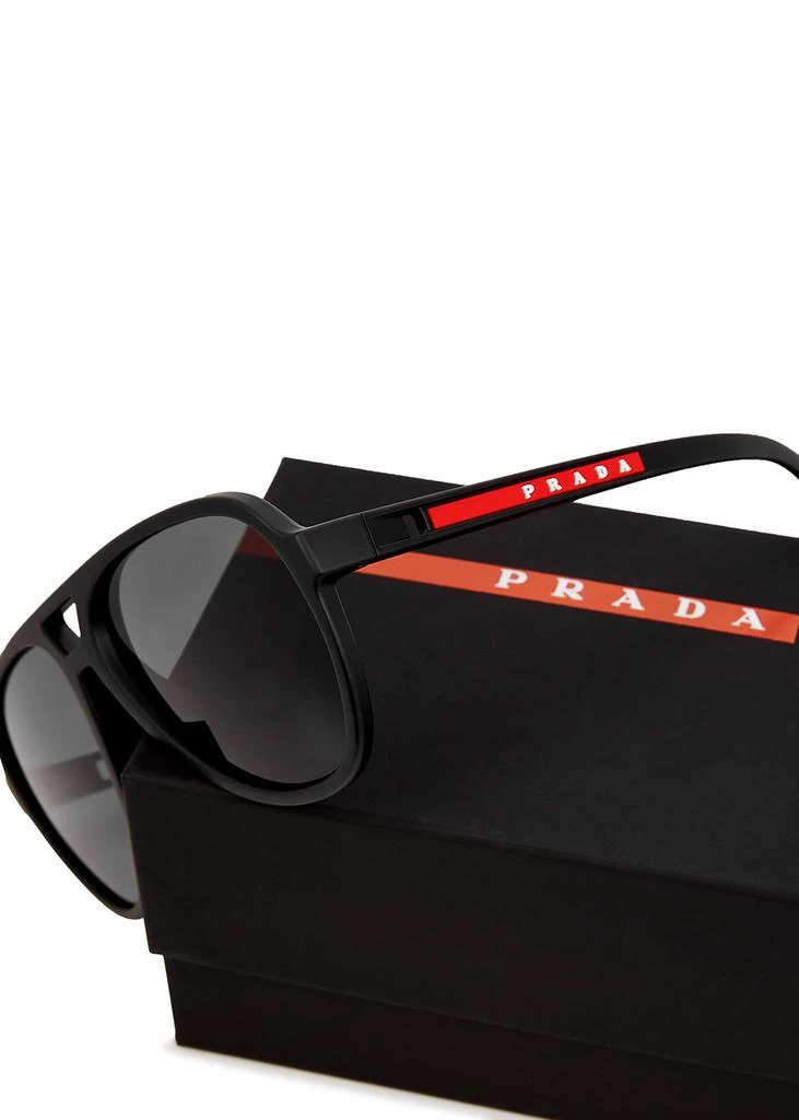 商品Prada|Black aviator-style sunglasses,价格¥1605,第4张图片详细描述