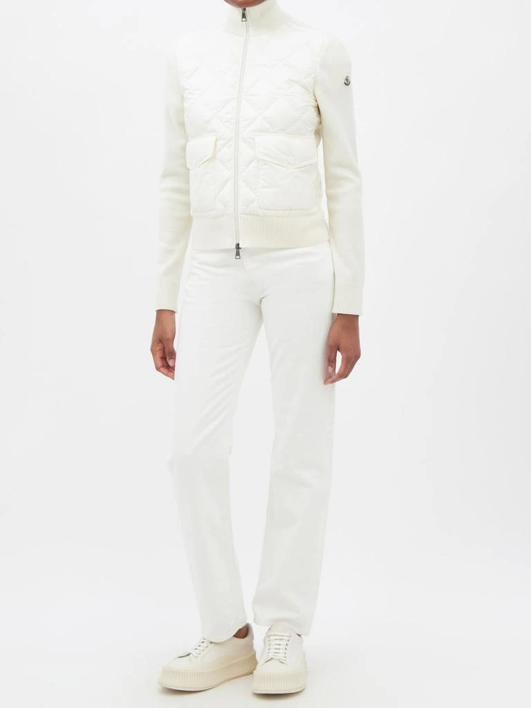 商品Moncler|High-neck quilted shell and wool jacket,价格¥7042,第2张图片详细描述