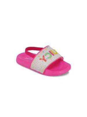 商品Juicy Couture|Baby Girl's & Little Girl's Lil Los Rios Glitter Slingback Sandals,价格¥80,第1张图片