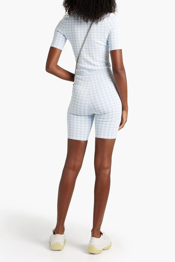 商品Alexander Wang|Gingham stretch-knit shorts,价格¥923,第1张图片