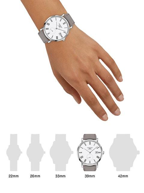 Elegant 39MM Stainless Steel Automatic Watch商品第2张图片规格展示