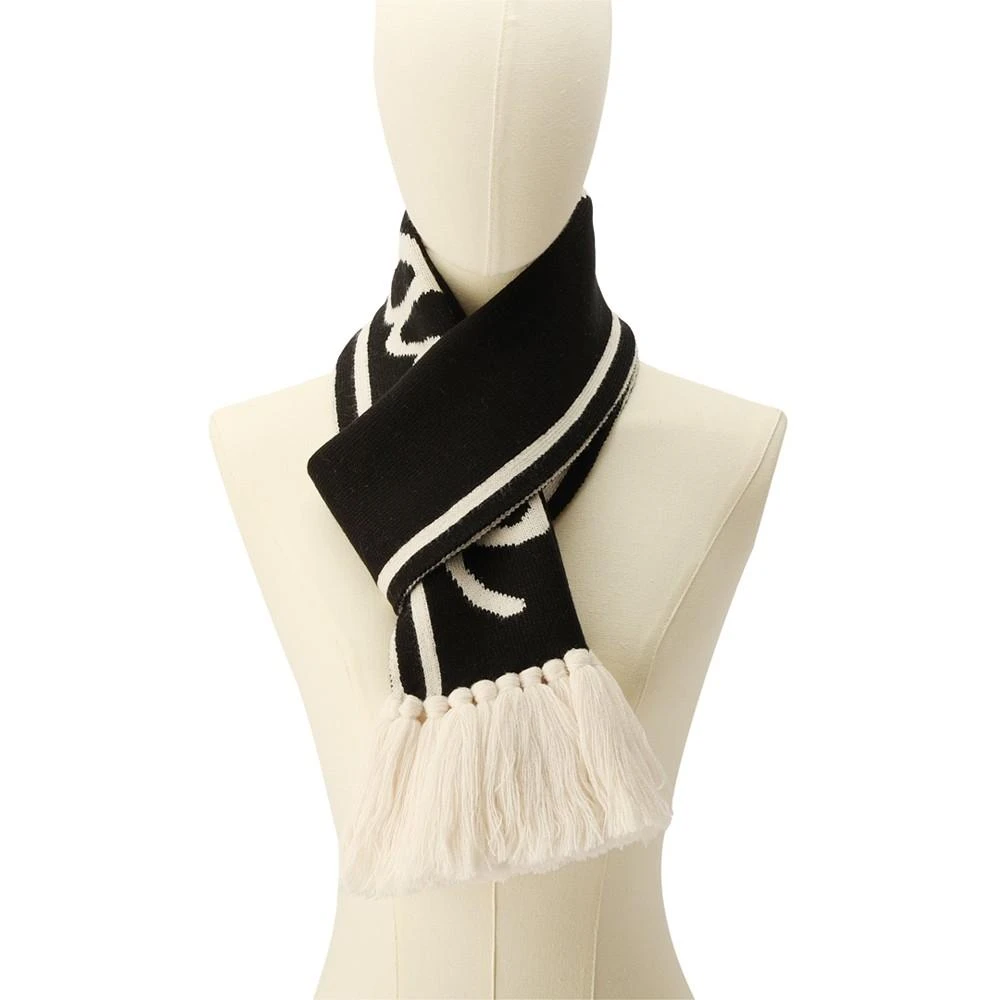 商品Coach|Women's Varsity Logo Knit Fringe-Trim Scarf,价格¥729,第2张图片详细描述