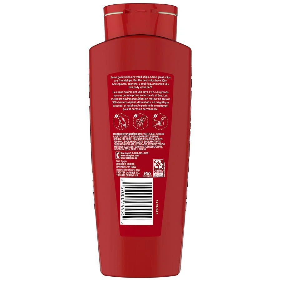 商品Old Spice Red Collection|Body Wash for Men Captain,价格¥53,第3张图片详细描述