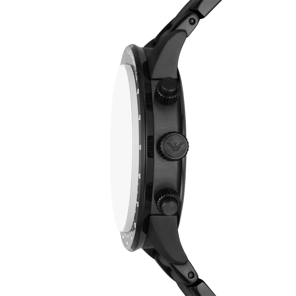 商品Emporio Armani|Men's Mario Sport Black Stainless Steel Bracelet Watch 43.5mm,价格¥2581,第3张图片详细描述