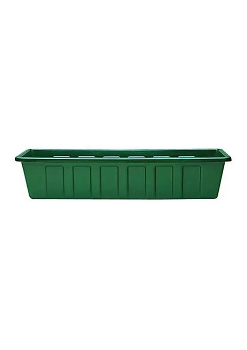 商品Novelty|Novelty Polypro Plastic Hunter Green Flower Box Planter Liner 36 Inch,价格¥185,第1张图片