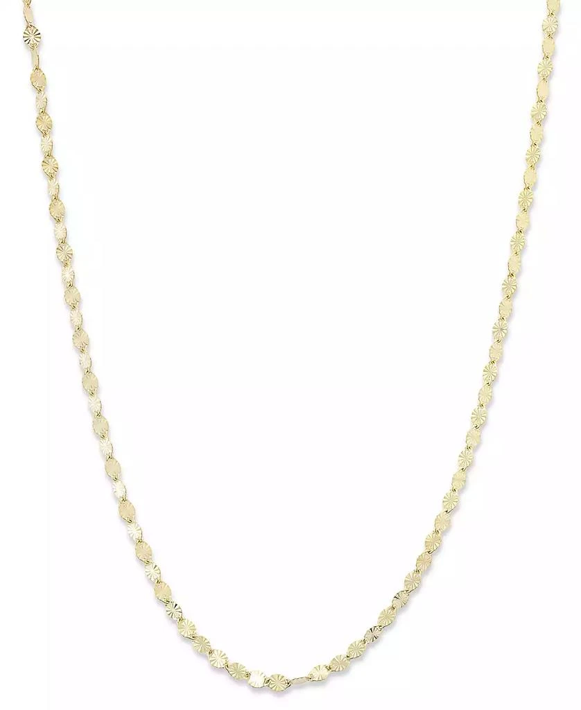 商品Giani Bernini|Giani Bernini 18K Gold over Sterling Silver Necklace, 20" Diamond-Cut Chain,价格¥382,第1张图片