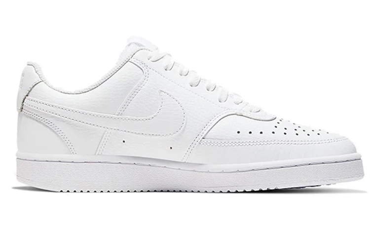 商品[国内直发] NIKE|Court Vision 1 Low 合成革皮革 车缝线 低帮 板鞋 女款 白色,价格¥377,第3张图片详细描述