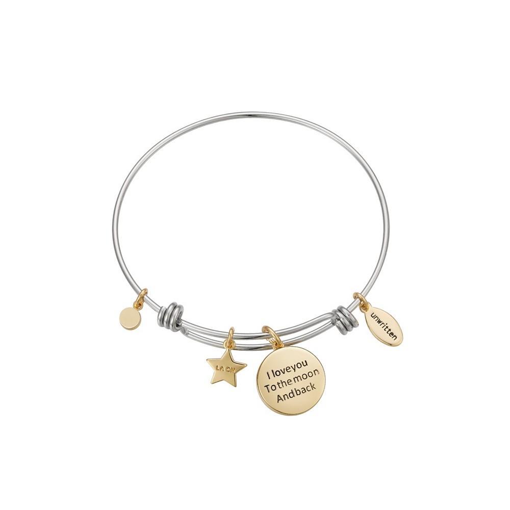 商品Unwritten|Moon and Crystal Star Charm Bangle,价格¥180,第4张图片详细描述