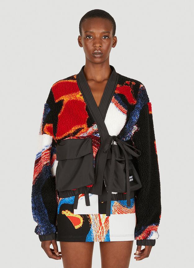 Teddy Kimono Jacket in Black商品第1张图片规格展示
