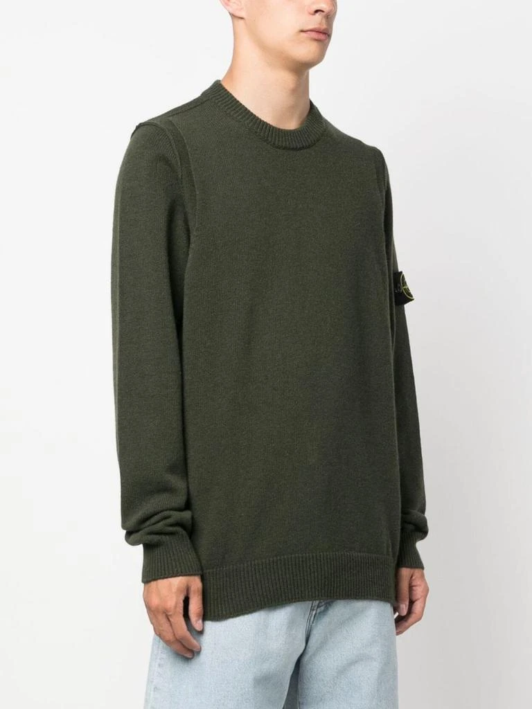 商品Stone Island|STONE ISLAND - Wool Pullover With Logo,价格¥2345,第5张图片详细描述