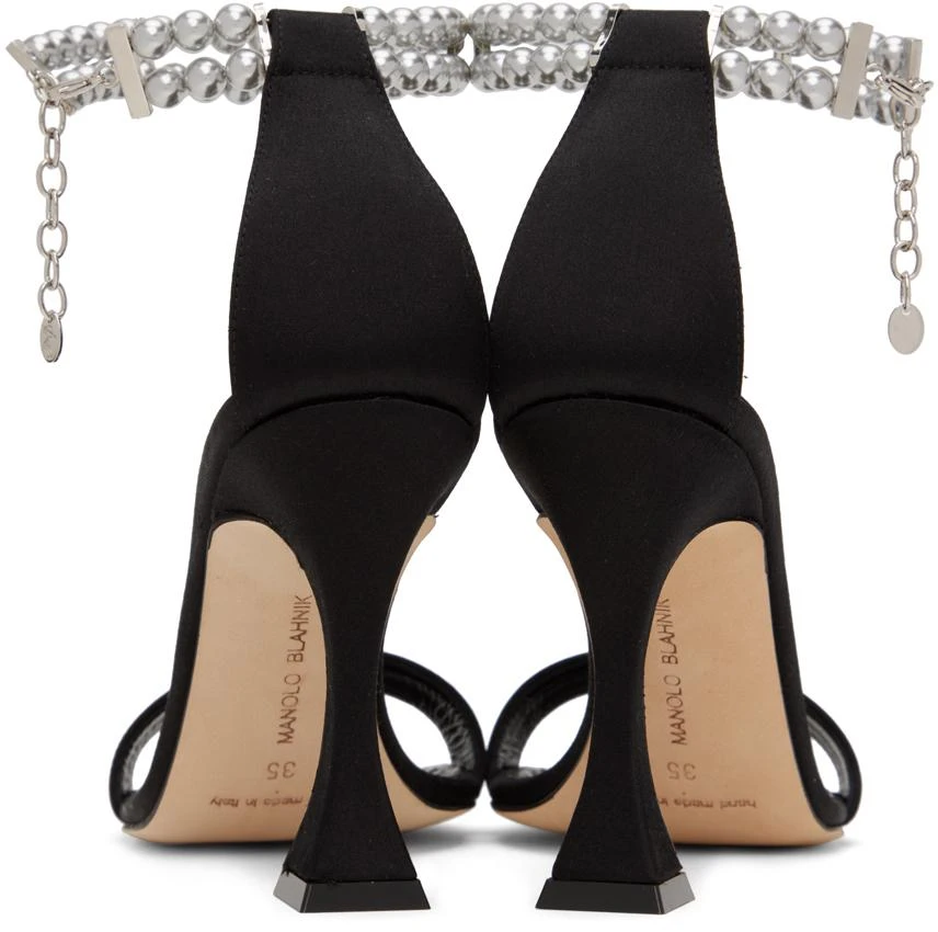 商品Manolo Blahnik|Black Charona Heeled Sandals,价格¥2417,第2张图片详细描述