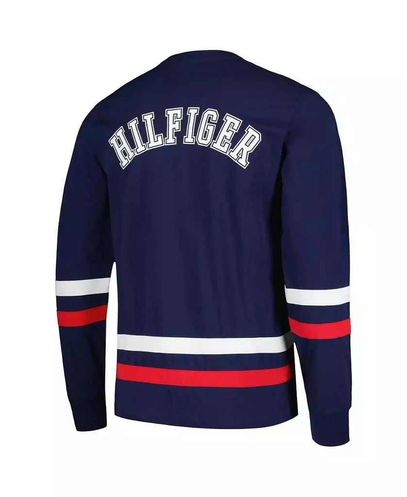 商品Tommy Hilfiger|Men's Navy, Red New England Patriots Nolan Long Sleeve T-shirt,价格¥389,第2张图片详细描述