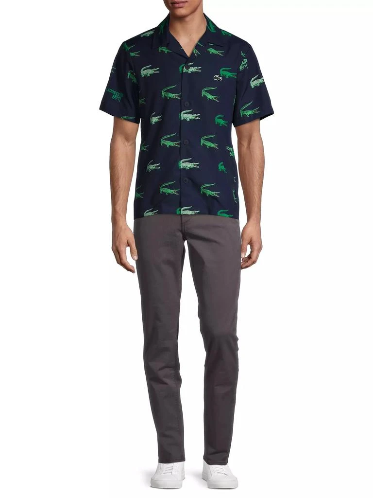 商品Lacoste|Crocodile-Printed Woven Shirt,价格¥569,第2张图片详细描述