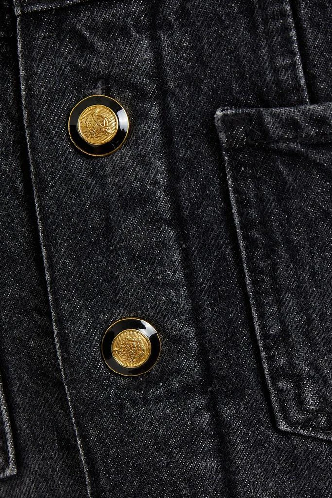 商品Maje|Faux shearling-lined denim jacket,价格¥1255,第4张图片详细描述