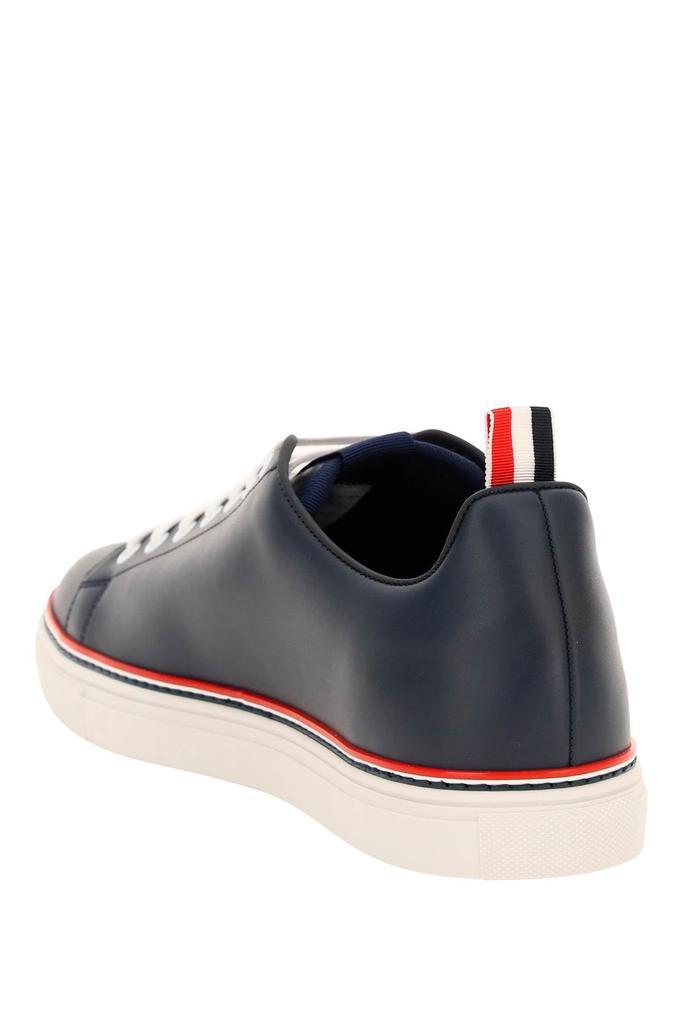 商品Thom Browne|Thom browne leather low-top sneakers,价格¥2792,第5张图片详细描述