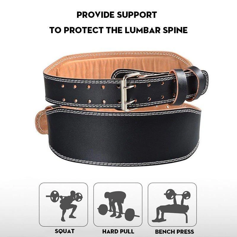 商品Vigor|Power Training Cinturon Lever Leather Buckle Heavy Lift Weightlifting Weight Powerlifting Gym Lifting Belt,价格¥175,第2张图片详细描述