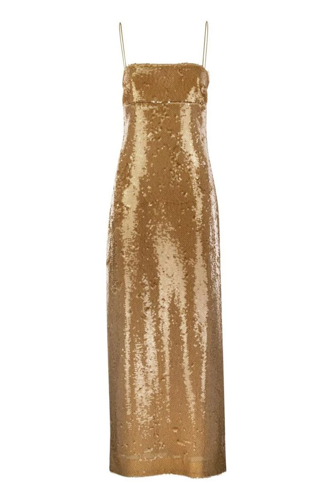 商品Max Mara|ORANGE - SEQUINED SHEATH DRESS,价格¥2527,第1张图片