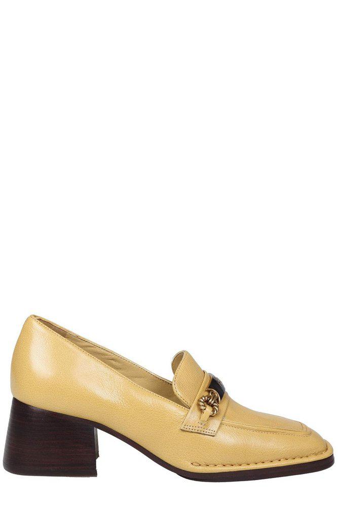 Tory Burch Perrine Logo Plaque Heeled Loafers商品第1张图片规格展示