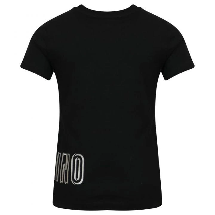 商品Moschino|Black Wrap Around Logo T Shirt,价格¥232,第3张图片详细描述