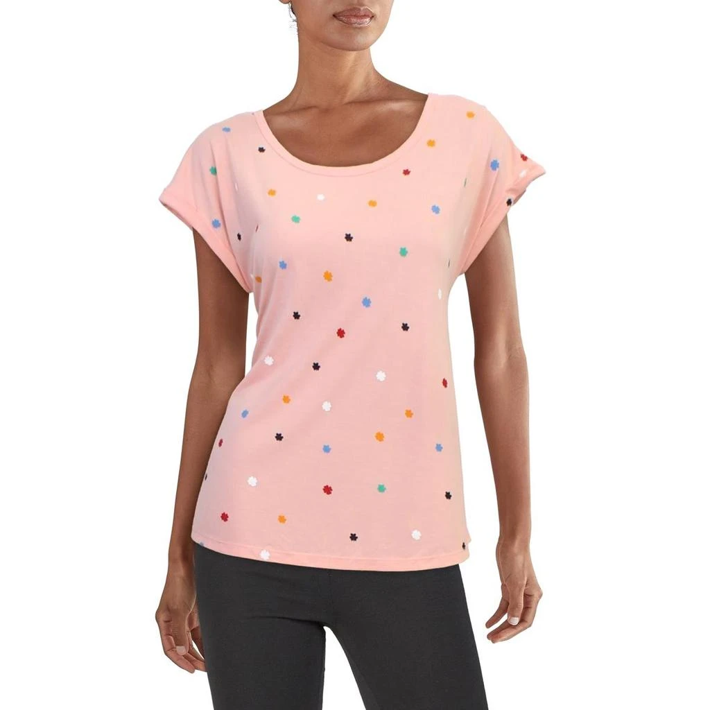 商品Style & Co|Style & Co. Womens   Wideneck Printed T-Shirt,价格¥54,第1张图片