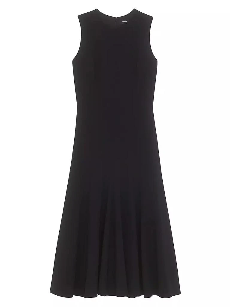 商品Theory|Crepe Seamed Midi-Dress,价格¥4010,第1张图片