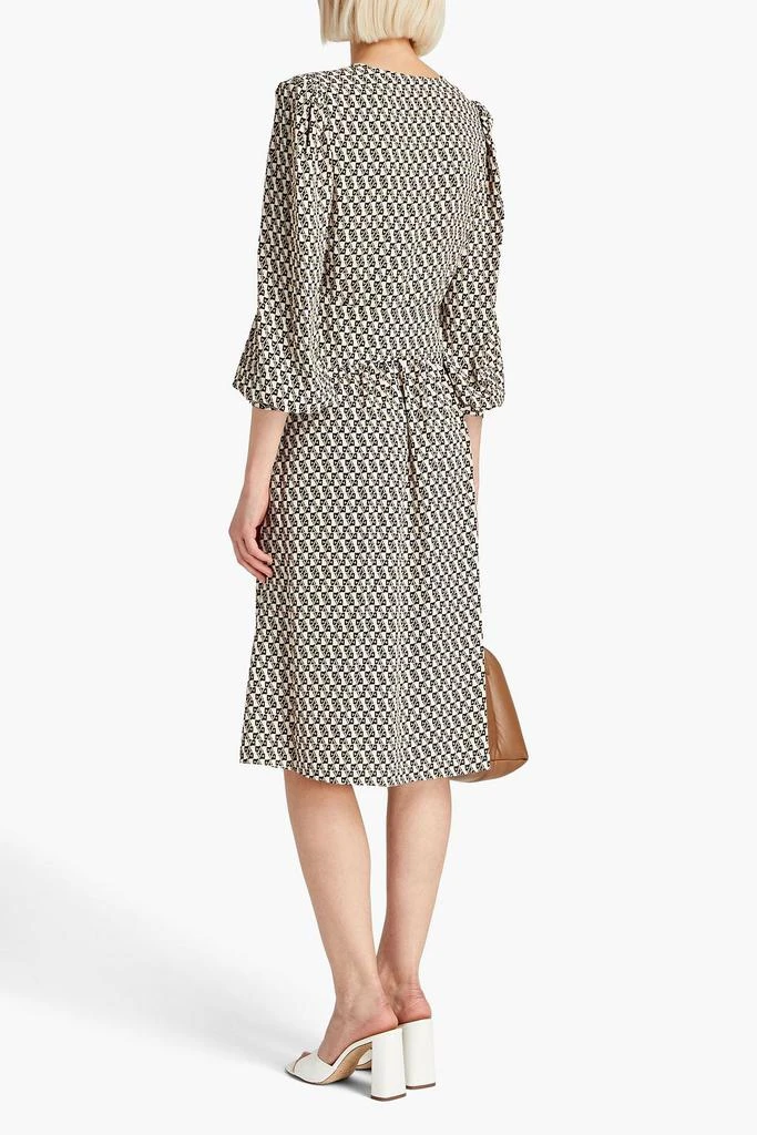 商品Diane von Furstenberg|Myla gathered printed crepe midi dress,价格¥752,第3张图片详细描述