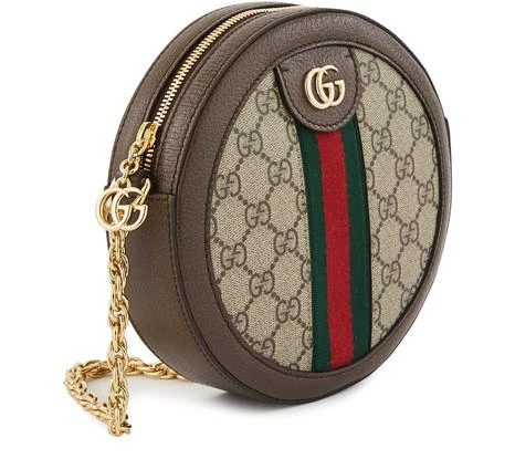 商品Gucci|Ophidia真皮&帆布斜挎包,价格¥9129,第3张图片详细描述