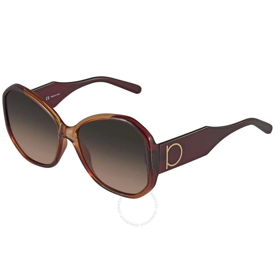 商品Salvatore Ferragamo|Brown Gradient Butterfly Ladies Sunglasses SF942S 212 61,价格¥522,第3张图片详细描述