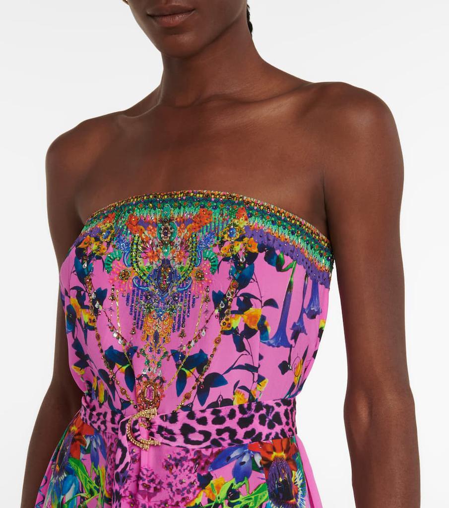商品Camilla|Floral bandeau silk jumpsuit,价格¥5410,第6张图片详细描述