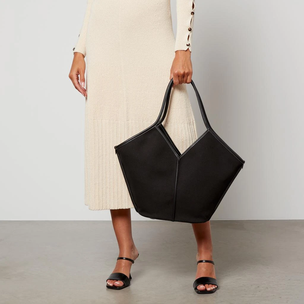 商品Hereu|Hereu Calella Leather-Trimmed Organic Cotton-Canvas Tote Bag,价格¥3780,第2张图片详细描述