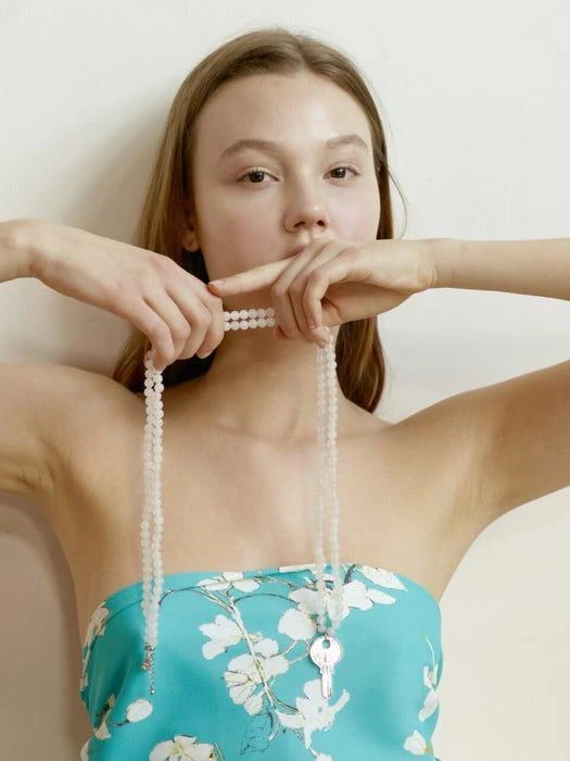 商品THE CENTAUR|GEMSTONE KEY NECKLACE,价格¥771,第1张图片