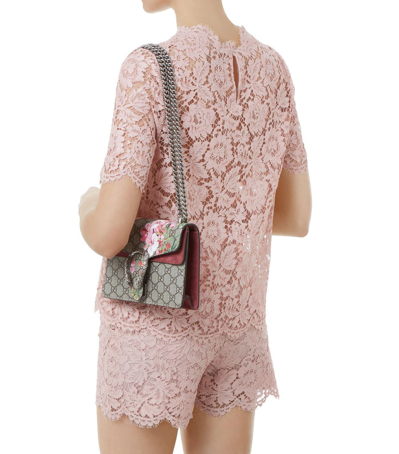 商品Gucci|Mini GG Blooms Dionysus Shoulder Bag,价格¥14022,第2张图片详细描述