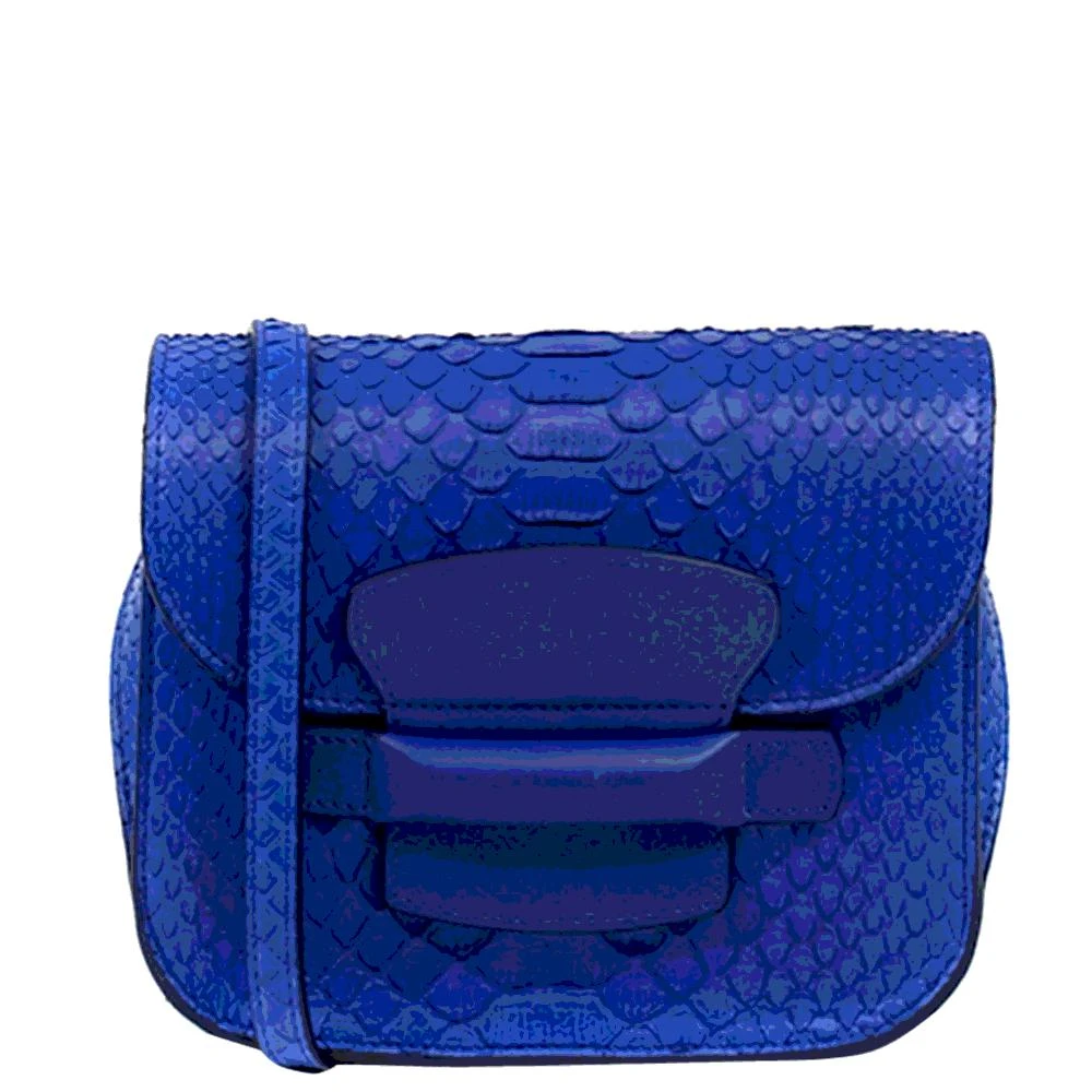 商品[二手商品] Celine|Celine Blue Exotic Leather Shoulder Bag,价格¥9016,第1张图片