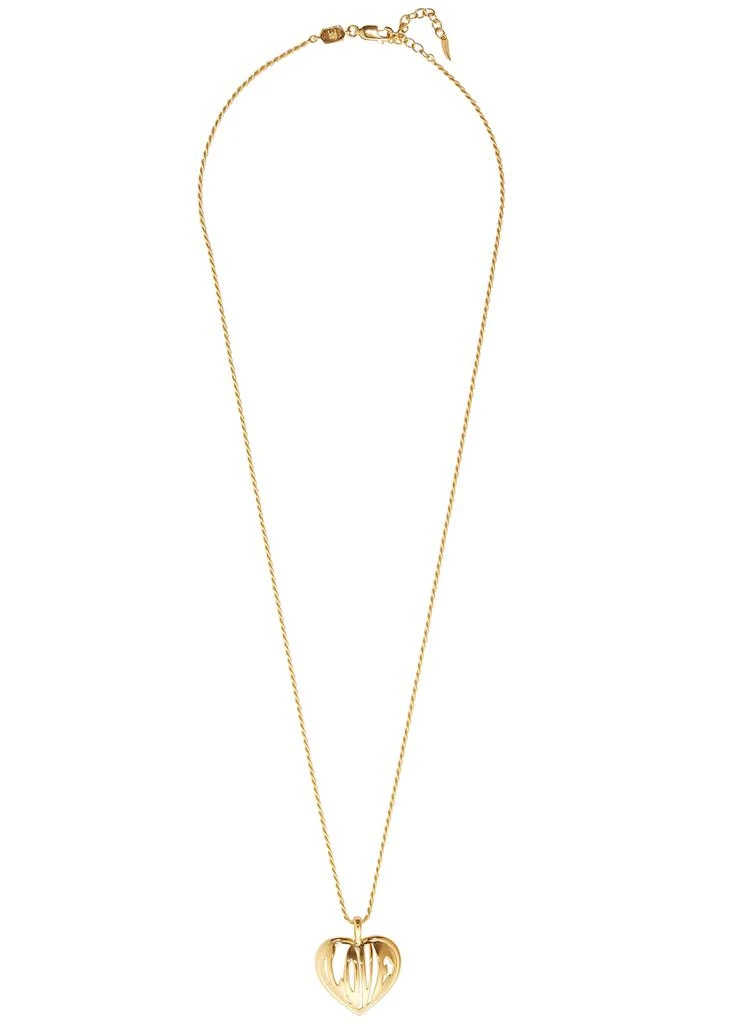商品Missoma|Love Heart 18kt gold-plated necklace,价格¥1501,第1张图片