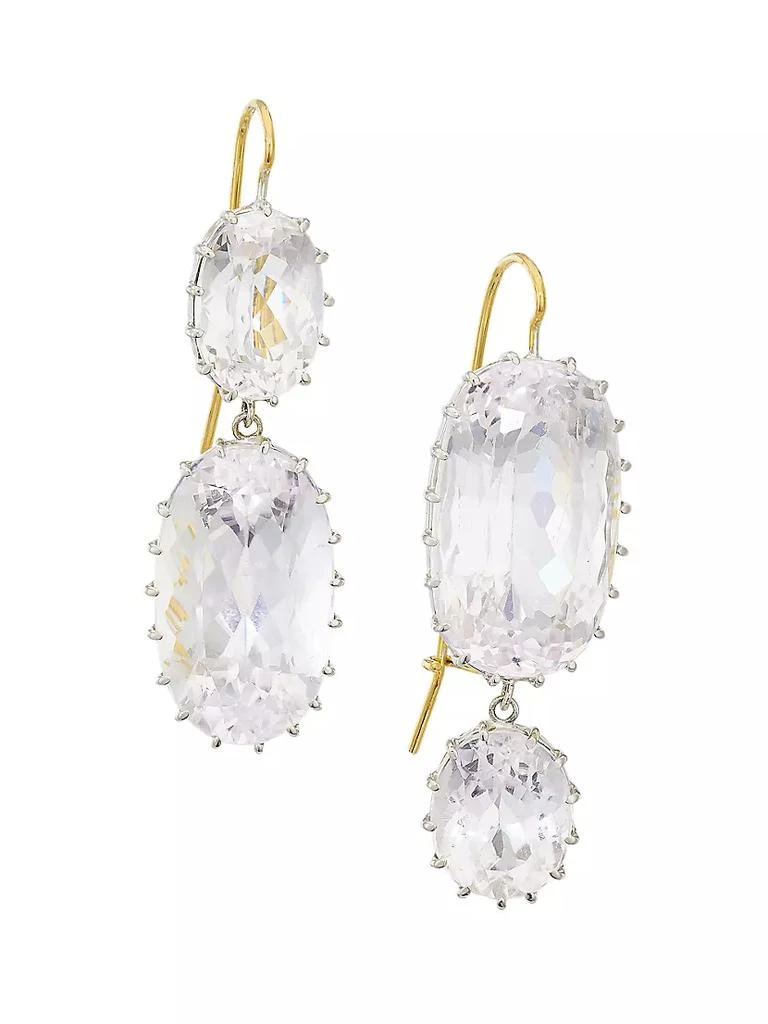 商品Renee Lewis|Two-Tone 18K Gold &amp; Kunzite Drop Earrings,价格¥52368,第1张图片