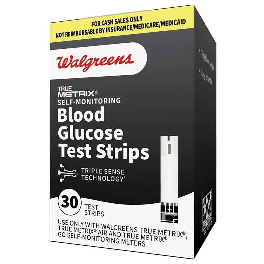商品Walgreens|True Metrix Self-Monitoring Blood Glucose Test Strips,价格¥74,第3张图片详细描述