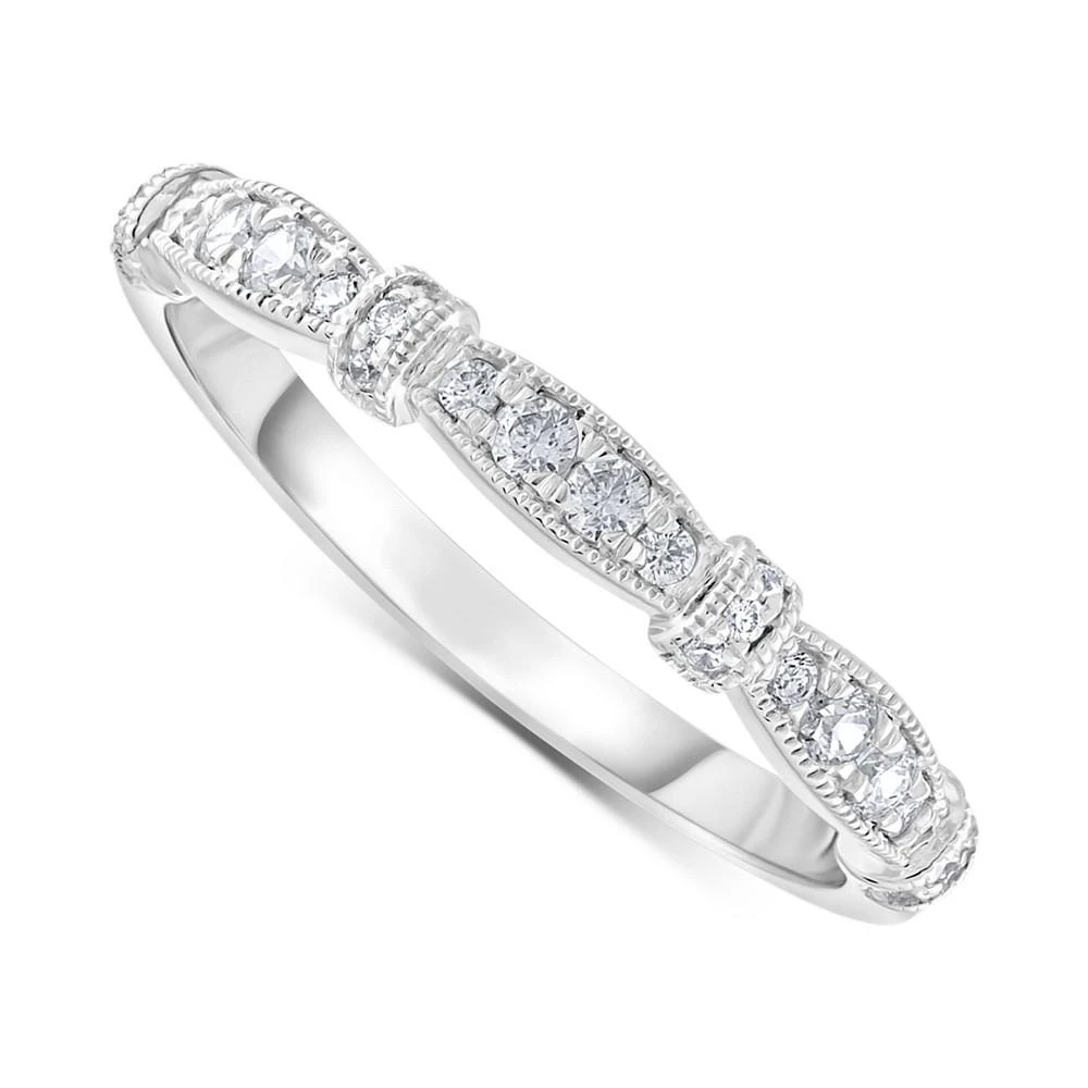 商品Macy's|Diamond Anniversary Band (1/5 ct. t.w.) 14k White Gold,价格¥6877,第1张图片