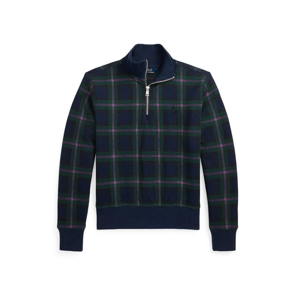 商品Ralph Lauren|Big Girls Long Sleeves Plaid Double-Knit Pullover,价格¥158,第4张图片详细描述