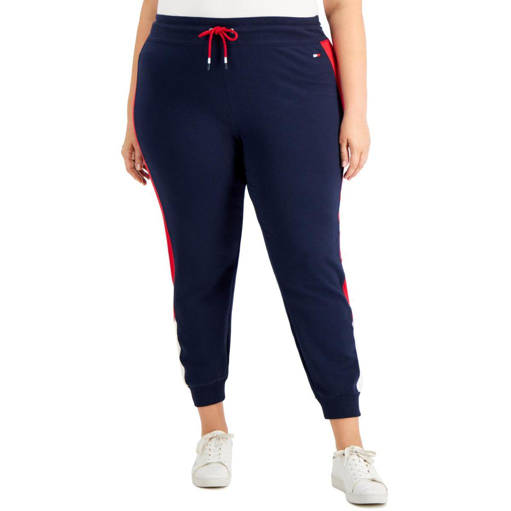 Tommy Hilfiger Sport Womens Plus Colorblock Stripe Jogger Pants商品第3张图片规格展示
